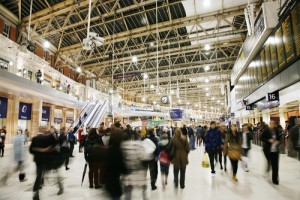 Inside Waterloo Station